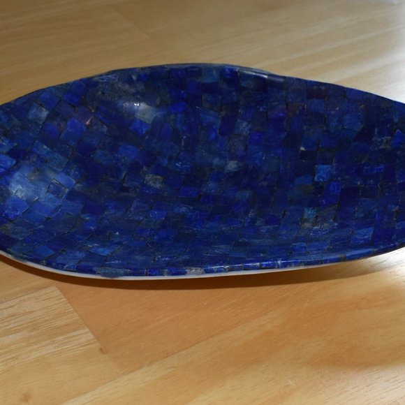 Jay King Lapis Inlay Shell Bowl - Picture 8 of 10